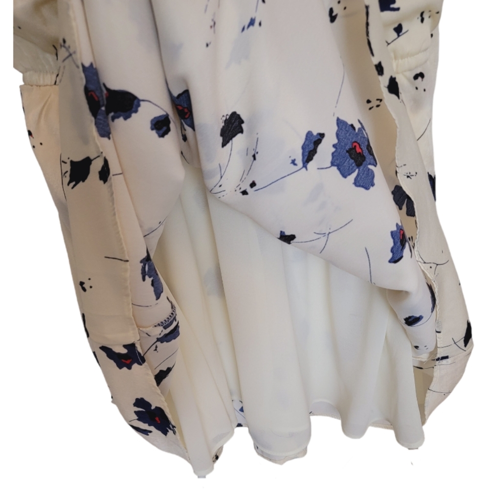 Willow Cream and Blue Floral Mini Dress - Picture 10 of 14